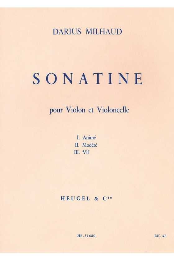 Milhaud, Sonatine For...