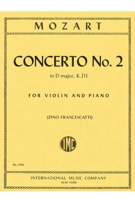 Mozart, Concerto No2 In D Major K211 For Violin (IMC)