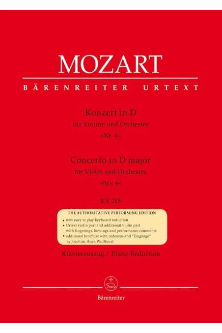 Mozart, Violin Concerto No 4 In D Major K218 (Barenreiter)