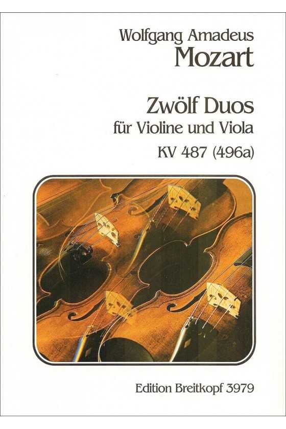 Mozart 12 Duets For Violin...