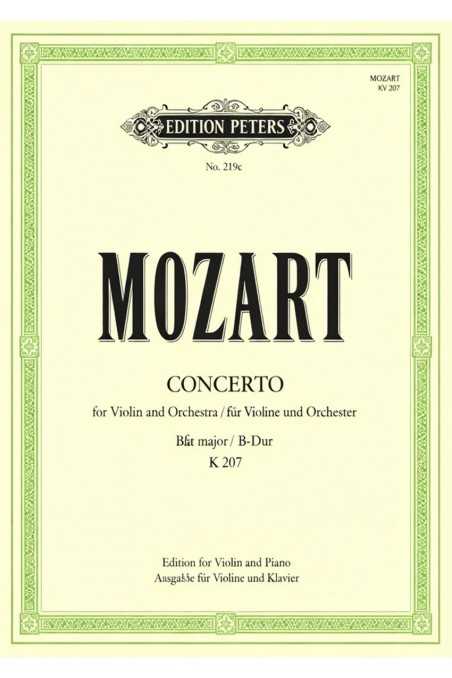 Mozart, Violin Concerto In Bb Major (Peters)