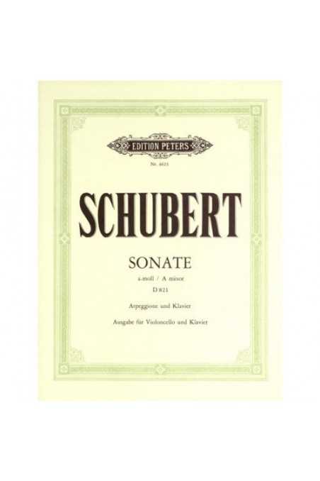 Schubert, Sonata For Arpeggione For Cello And Piano (Peters)