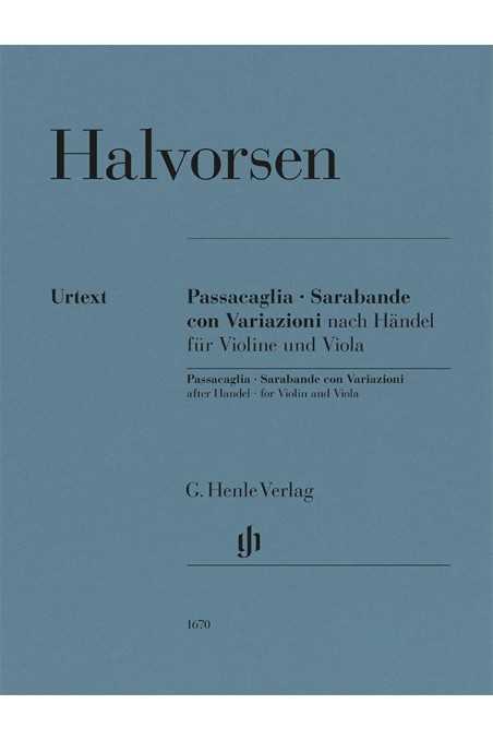 Halvorsen, Passacaglia For Violin And Viola (Henle)