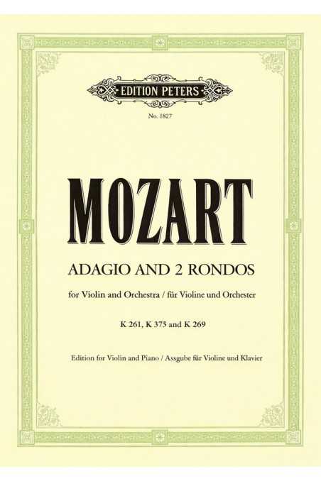 Mozart, Adagio K261 and Rondos K269 K373 for Violin and Piano (Peters)
