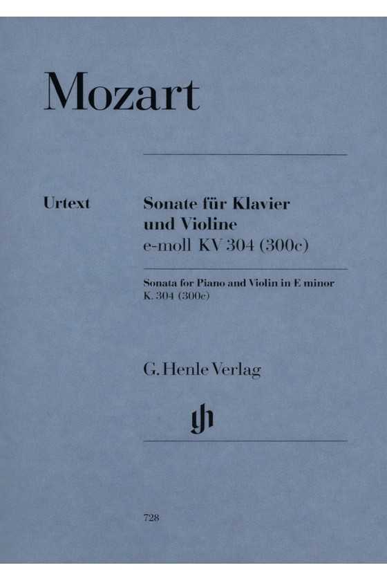Mozart, Sonatas in E minor...