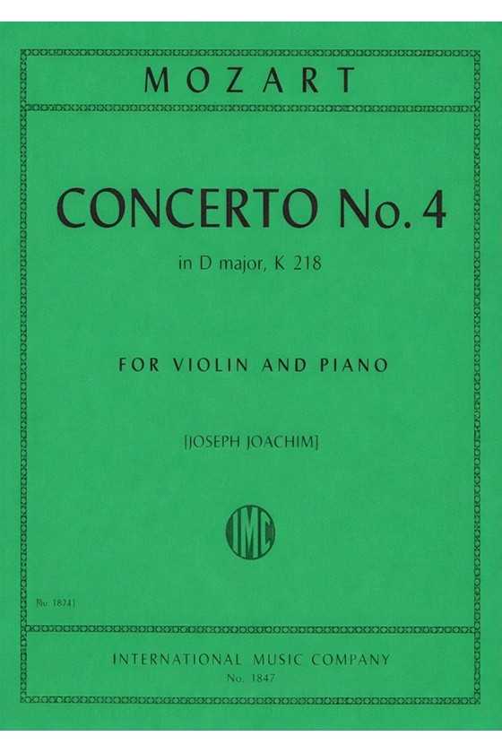 Mozart, Concerto No4 in D...