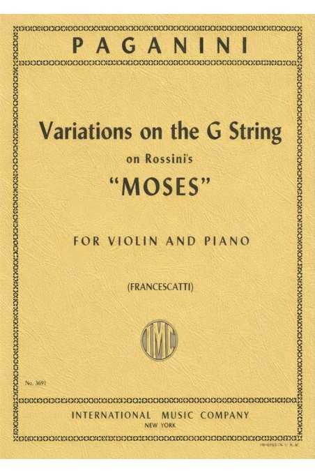 Paganini Variations on the G string on Rossini's Moses (IMC)