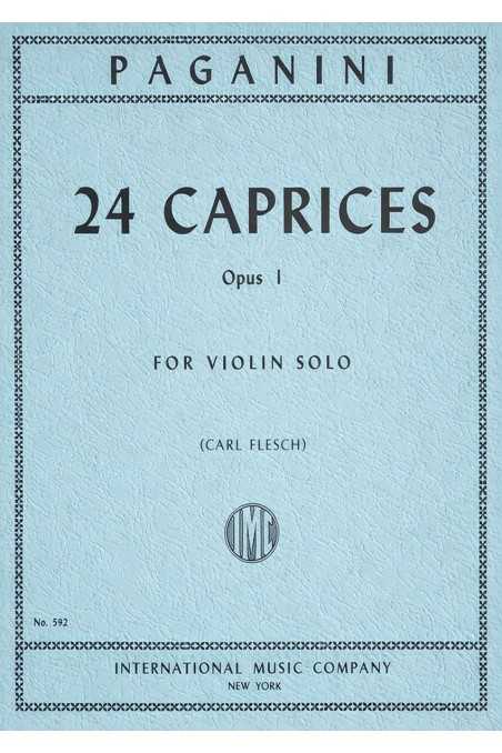 Paganini, 24 Caprices Op.1 for Violin ed. Flesch (IMC)