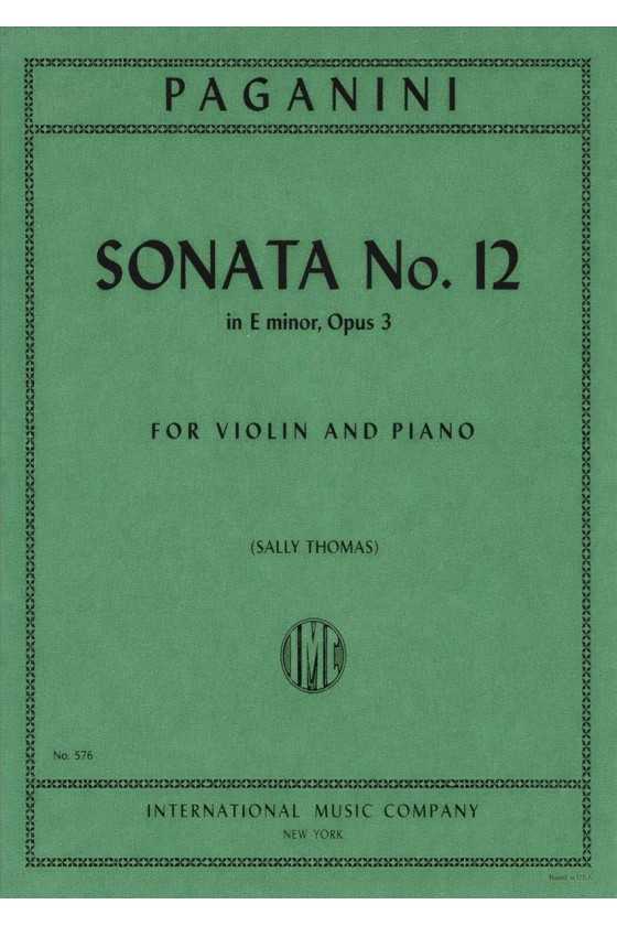 Paganini, Sonata No. 12 in...
