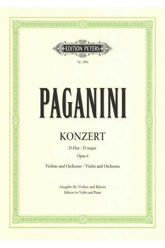 Paganini, Concerto No1 in D...