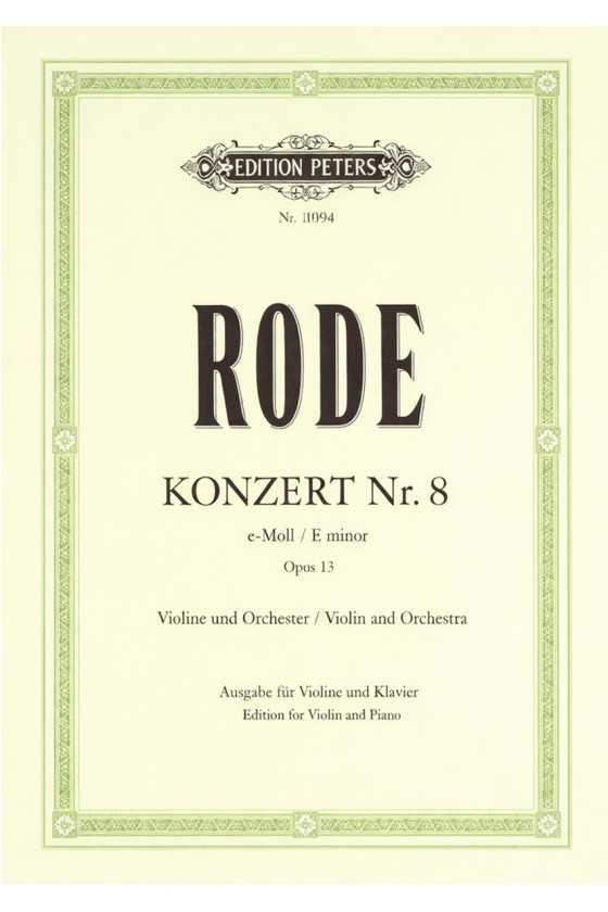 Rode, Concerto Op13 No.8...