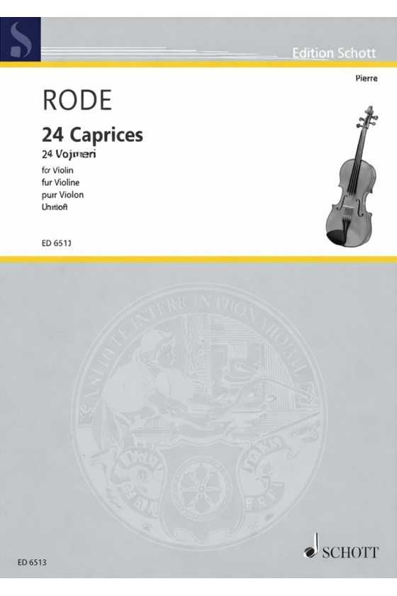 Rode, 24 Caprice for violin...