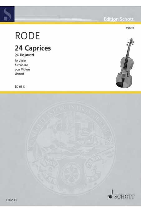 Rode, 24 Caprice for violin (Schott)