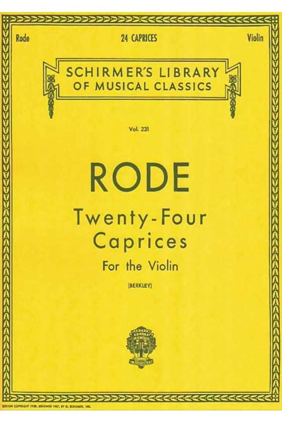 Rode, 24 Caprices for...