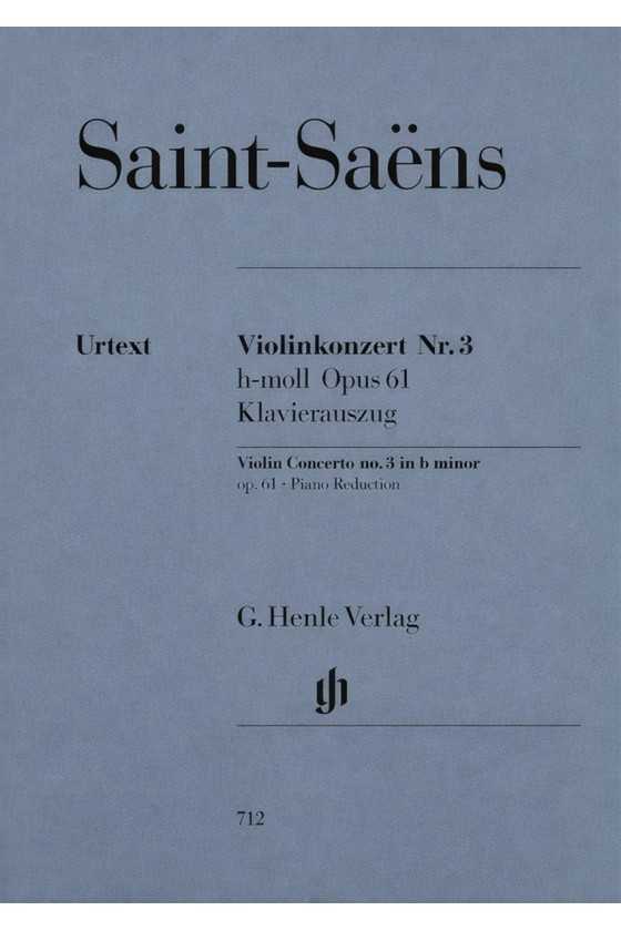 Saint-Saens, Concerto No 3...