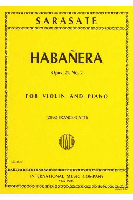 Sarasate Habanera Op21 No2 for Violin (IMC)