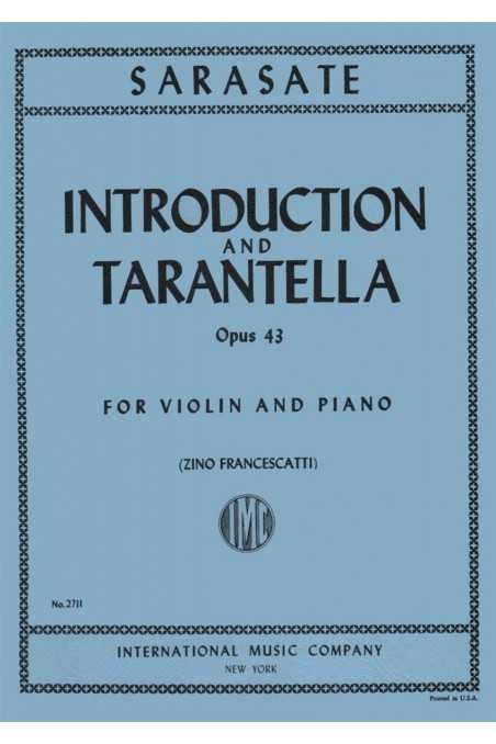 Sarasate, Introduction and Tarantella Op43 for Violin & Piano (IMC)