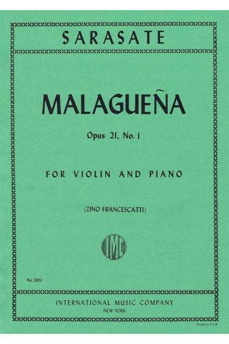 Sarasate Malaguena For Violin (IMC)