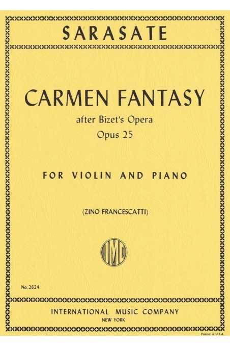 Sarasate Carmen Fantasy Op.25 for Violin & Piano (IMC)