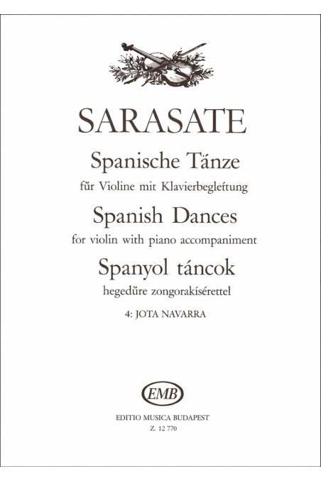 Sarasate, Spanish Dances, Jota Navarra, Op.22 No.2, for violin and piano (EMB)