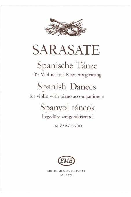 Sarasate, Spanish Dances, Zapateado, Op.23 No.2, for violin and piano (EMB)