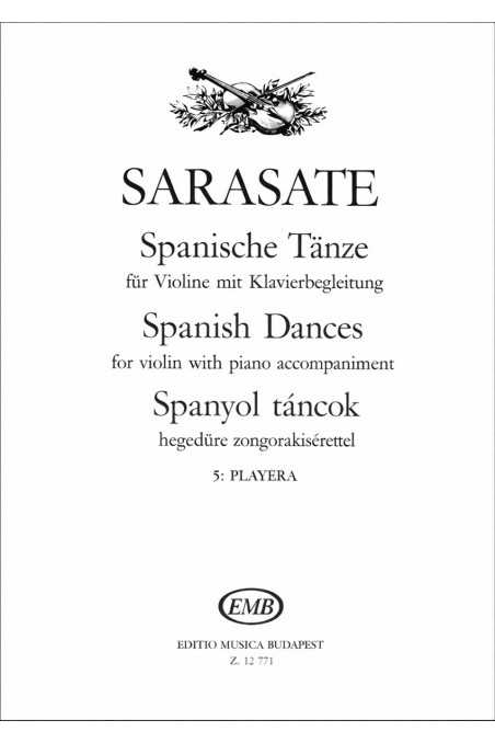 Sarasate, Spanish Dances, Playera, Op.23 No.1, for violin and piano (EMB)