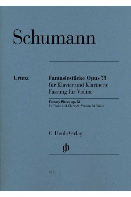 Schumann Fantasiestucke Op.73 for violin and piano (Henle)