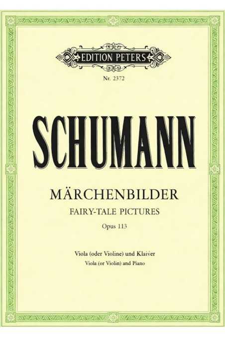 Schumann Marchenbilder For Viola/Violin And Piano (Peters)