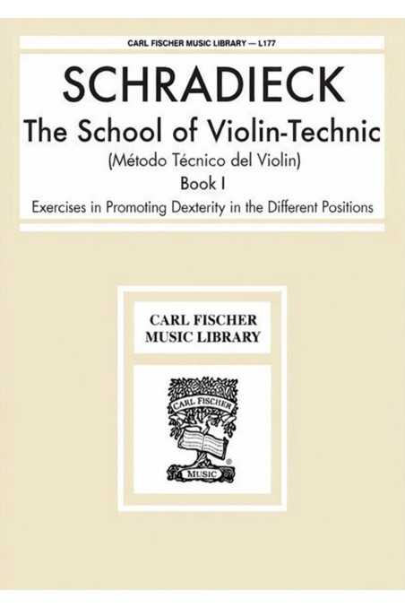 Schradieck, The School For Violin Technics Book 1 (Fischer)