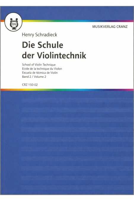 Schradieck, School of Violin Technique Book 2 (Cranz)