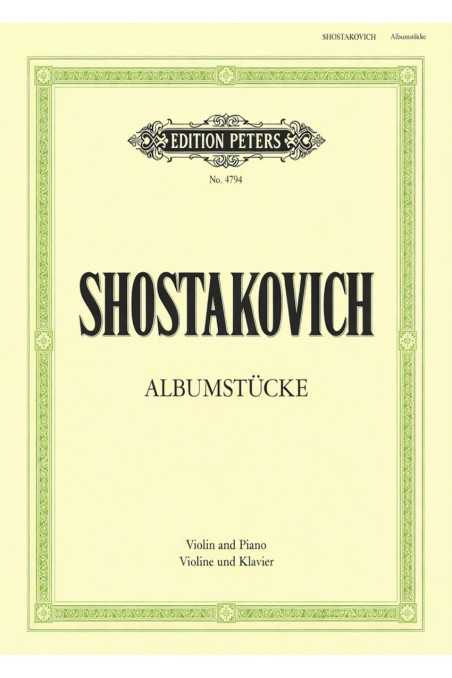Shostakovich Albumstucke For Violin And Piano (Peters)