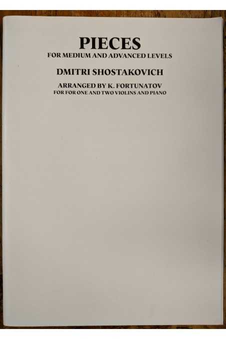 Shostakovich Pieces For 1 Violin Or 2 Violins And Piano (LudwigMusic)