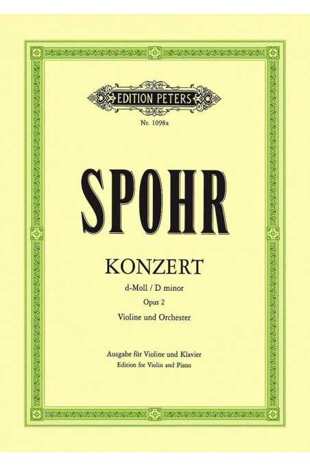 Spohr, Concerto No2 in D minor Op2 Violin/Piano (Peters)