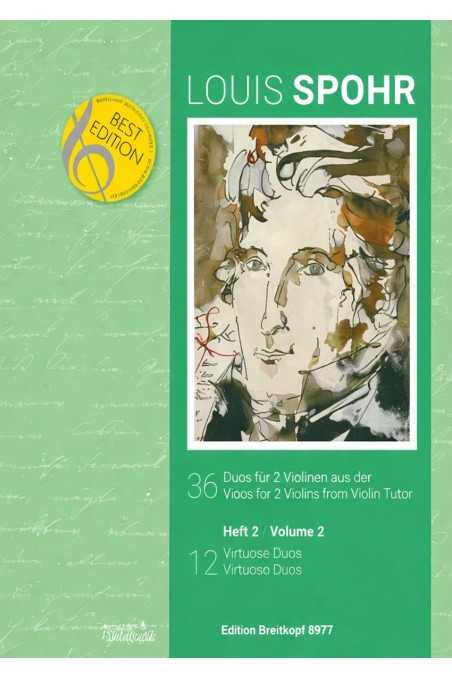 Spohr, Duos for 2 Violins from the Violin Tutor Vol. 2