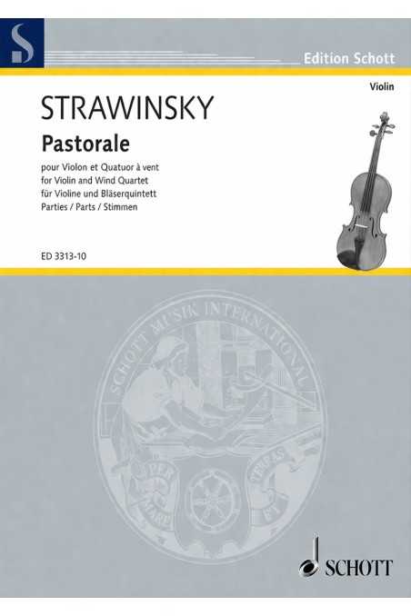 Stravinsky Pastorale For Violin (Schott)