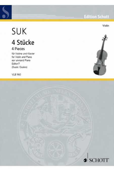 Suk 4 Stucke Op 17 Nos 3 & 4 (Schott)