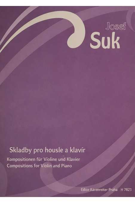 Suk Compositions For Violin (Barenreiter)