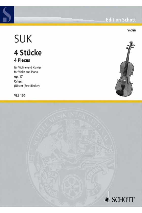 Suk, 4 Pieces For Violin...