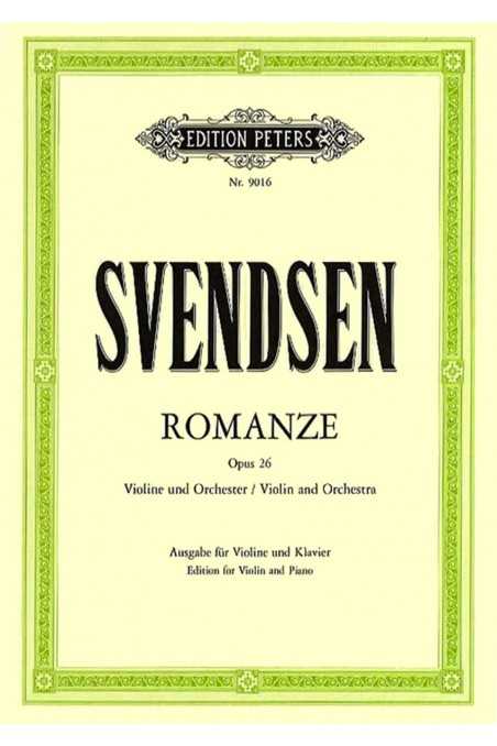 Svendsen, Romance Op. 26 for Violin and Piano (Peters)