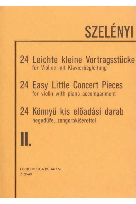 Szelenyi 24 Easy Little Concert Pieces For Violin And Piano (EMB)