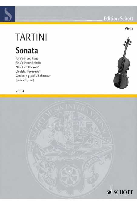 Tartini, Devil's Trill Sonata in G Minor for Violin and Piano (Schott)