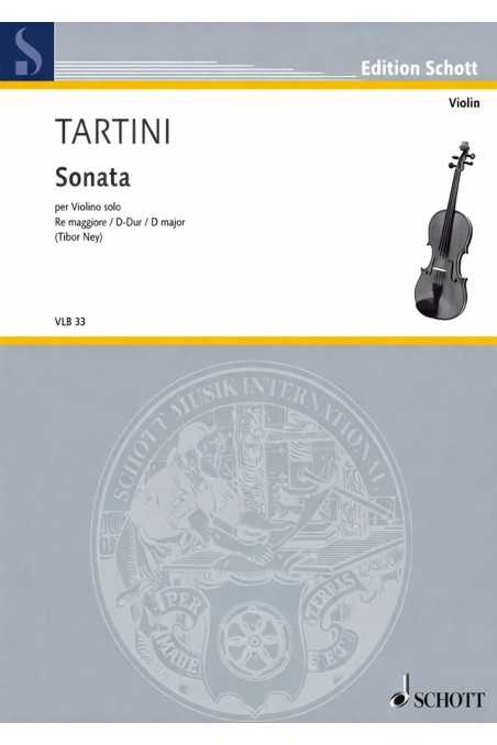 Tartini, Sonata for Violin Solo in D Major (Schott)