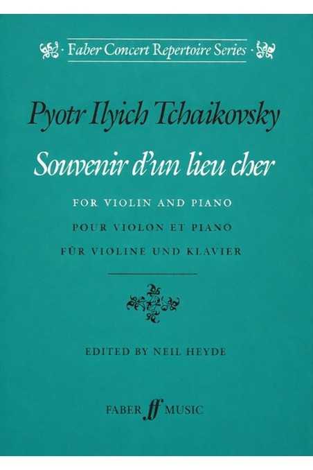 Tchaikovsky Souvenir D'un Lieu Cher For Violin (Faber)