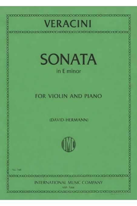 Veracini Sonata E Minor Op2 No8 For Violin (IMC Edition)
