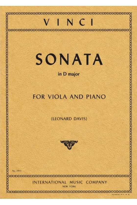 Vinci Sonata In D For Viola...