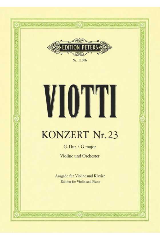Viotti Concerto No. 23 In G...