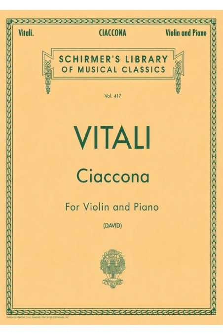 Vitali Ciaccona in g minor for Violin (Schirmer)