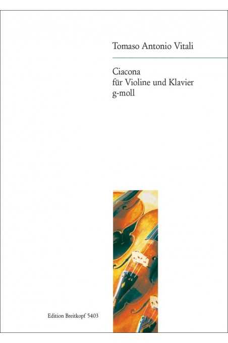 Vitali, Chaconne in G minor for Violin and Piano (Breitkopf)
