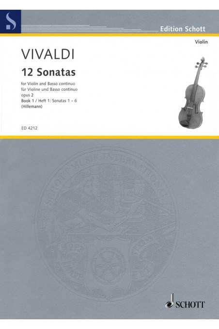 Vivaldi 12 Sonatas Bk 1 Nos. 1 - 6 For Violin (Schott)