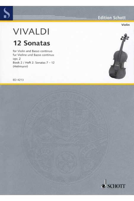 Vivaldi 12 Sonatas Book 2 Nos.7-12 (Schott)